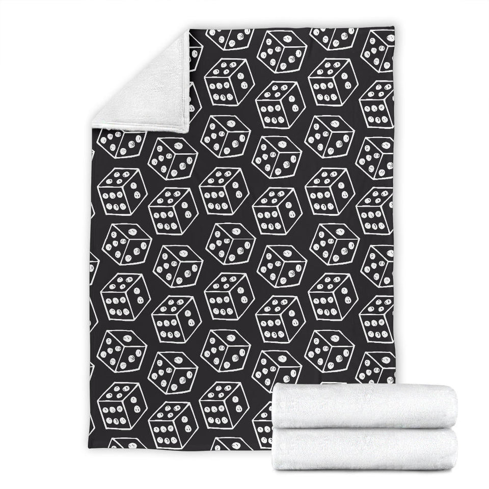Dice Pattern Print Design 01 Premium Blanket