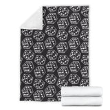 Dice Pattern Print Design 01 Premium Blanket