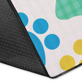 Dog Paws Pattern Print Design 01 Area Rug