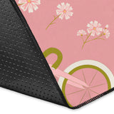 Bicycle Pattern Print Design 02 Area Rug