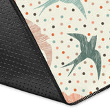 Swallow Pattern Print Design 02 Area Rug