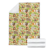 Guinea Pig Pattern Print Design 04 Premium Blanket
