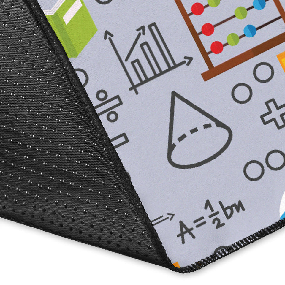 Math Pattern Print Design 04 Area Rug