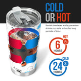 Watercolor Helicopter Cloud Pattern Tumbler