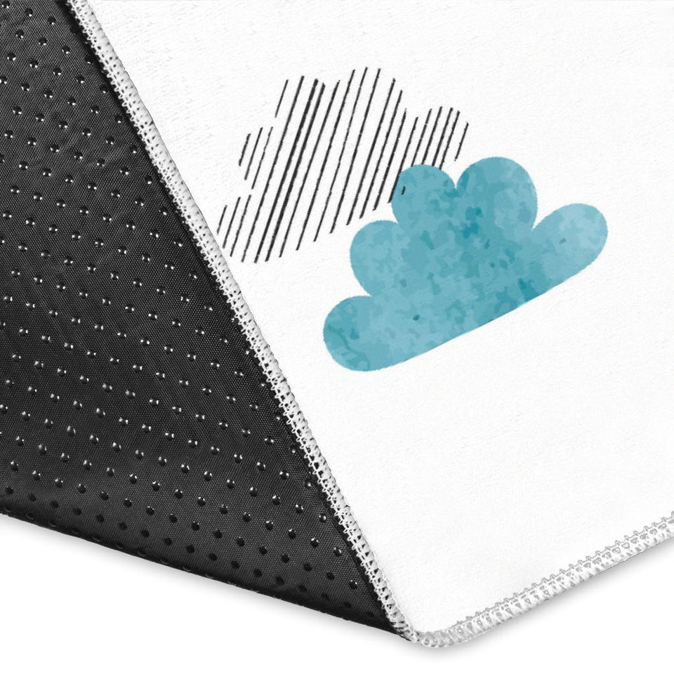 Watercolor Crocodile Pattern Area Rug