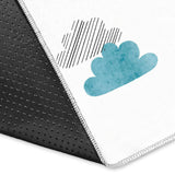 Watercolor Crocodile Pattern Area Rug