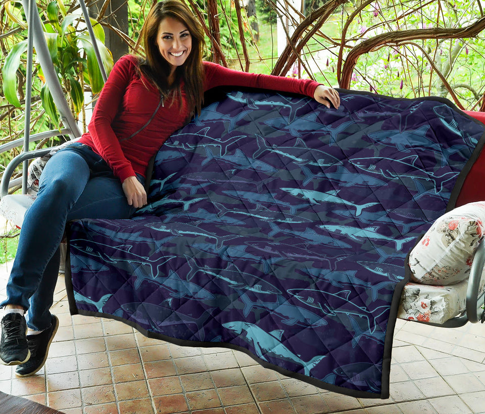 Shark Pattern Premium Quilt