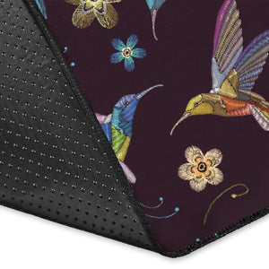 Hummingbird Pattern Print Design 04 Area Rug