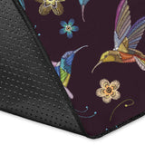 Hummingbird Pattern Print Design 04 Area Rug