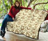 Windmill Wheat Pattern Premium Quilt