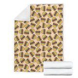 Hamburger Pattern Print Design 01 Premium Blanket