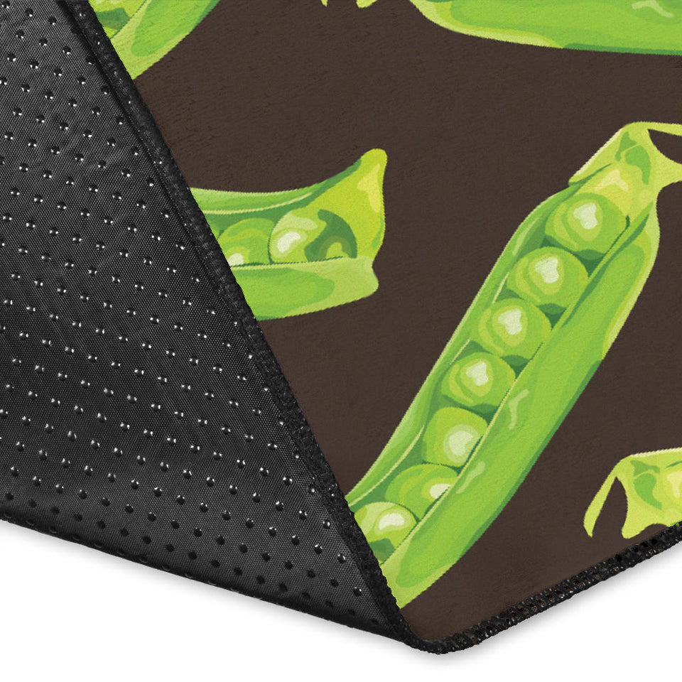 Green Peas Pattern Print Design 05 Area Rug
