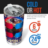 Beautiful Japanese Fan Pattern Tumbler