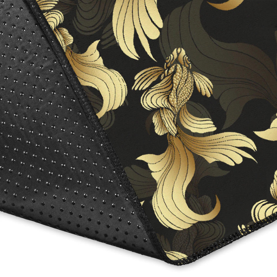Goldfish Pattern Print Design 01 Area Rug
