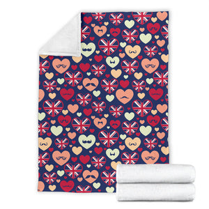 British Pattern Print Design 02 Premium Blanket