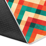 Zigzag  Chevron Colorful Pattern Area Rug