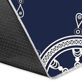 Nautical Steering Wheel Design Pattern Area Rug