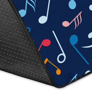 Music Notes Pattern Print Design 03 Area Rug