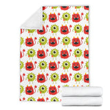 Alien Pattern Print Design 05 Premium Blanket