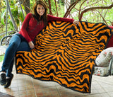 Bengal Tigers Skin Print Pattern Premium Quilt