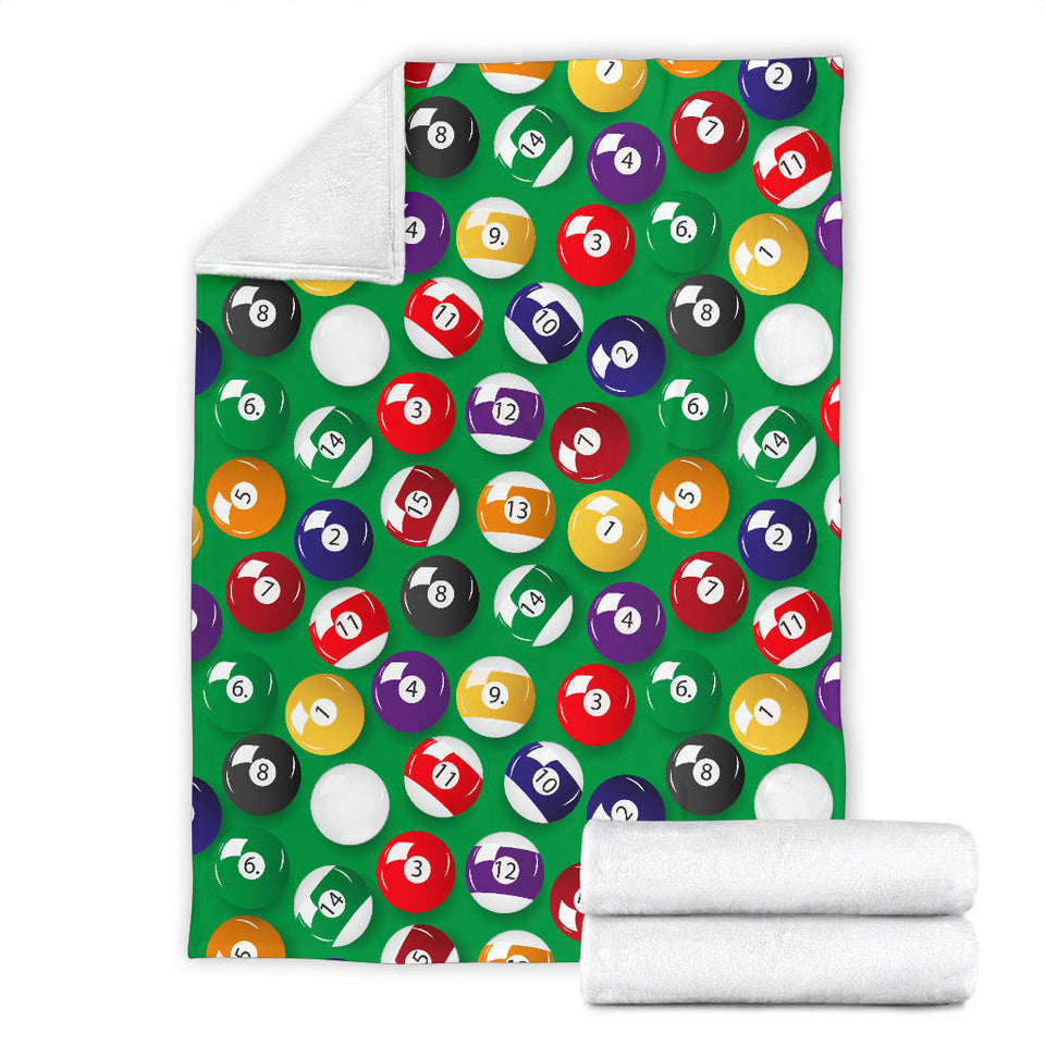 Billiard Ball Pattern Print Design 02 Premium Blanket