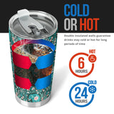 Elephants Jungle Pattern Tumbler