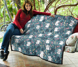 Cute Rabbit Pattern Premium Quilt