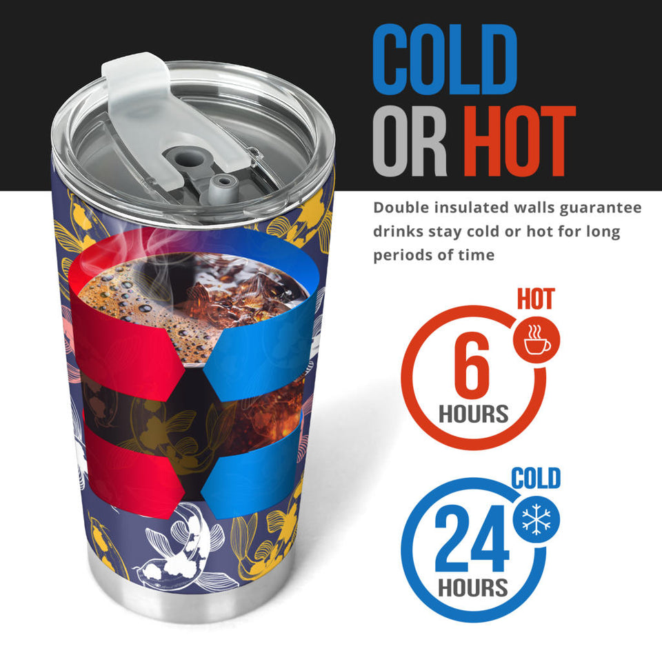 Koi Fish Carp Fish Pattern Tumbler
