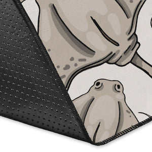 Stingray Pattern Print Design 05 Area Rug