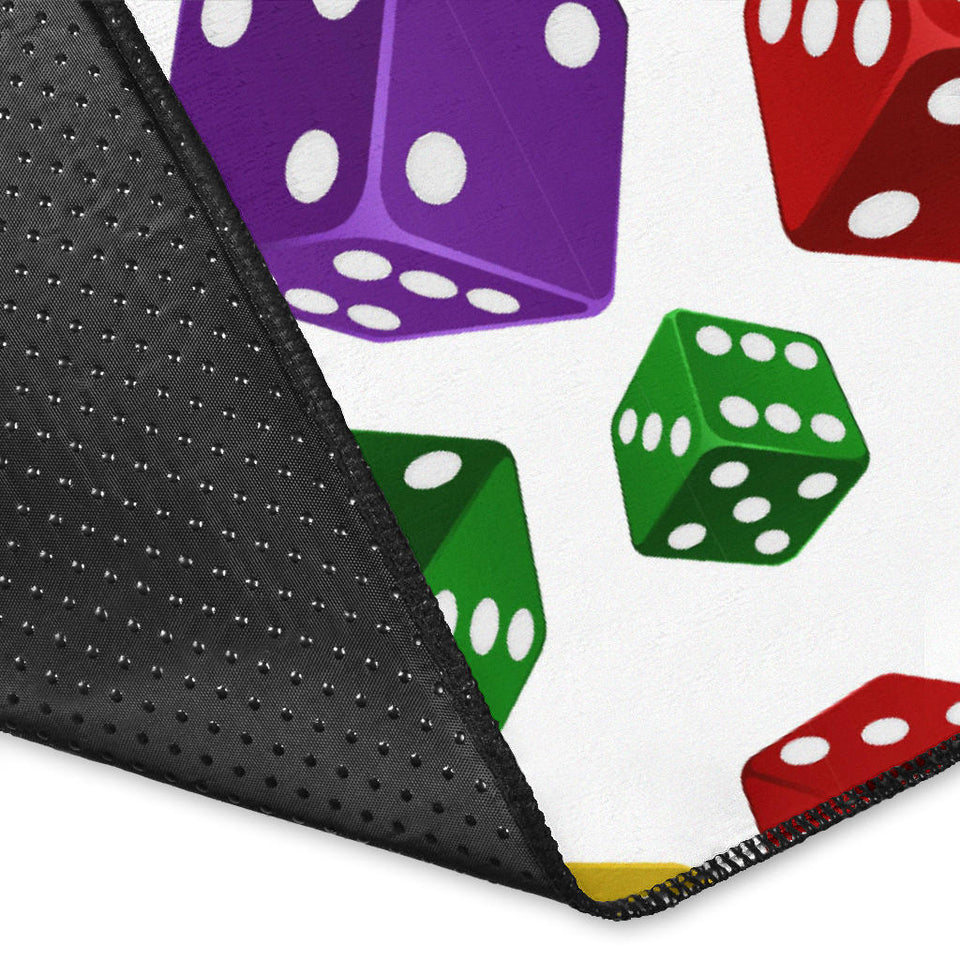 Dice Pattern Print Design 03 Area Rug