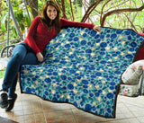Blueberry Design Pattern Premium Quilt