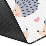 Hedgehog Pattern Print Design 04 Area Rug