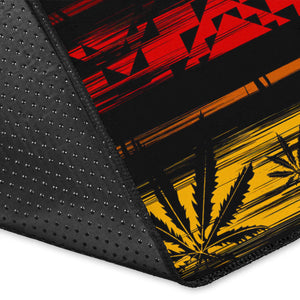 Canabis Marijuana Weed Pattern Print Design 04 Area Rug