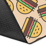 Hamburger Pattern Print Design 01 Area Rug