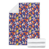 Goldfish Pattern Print Design 04 Premium Blanket