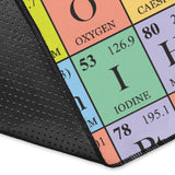 Chemistry Periodic Table Pattern Print Design 01 Area Rug