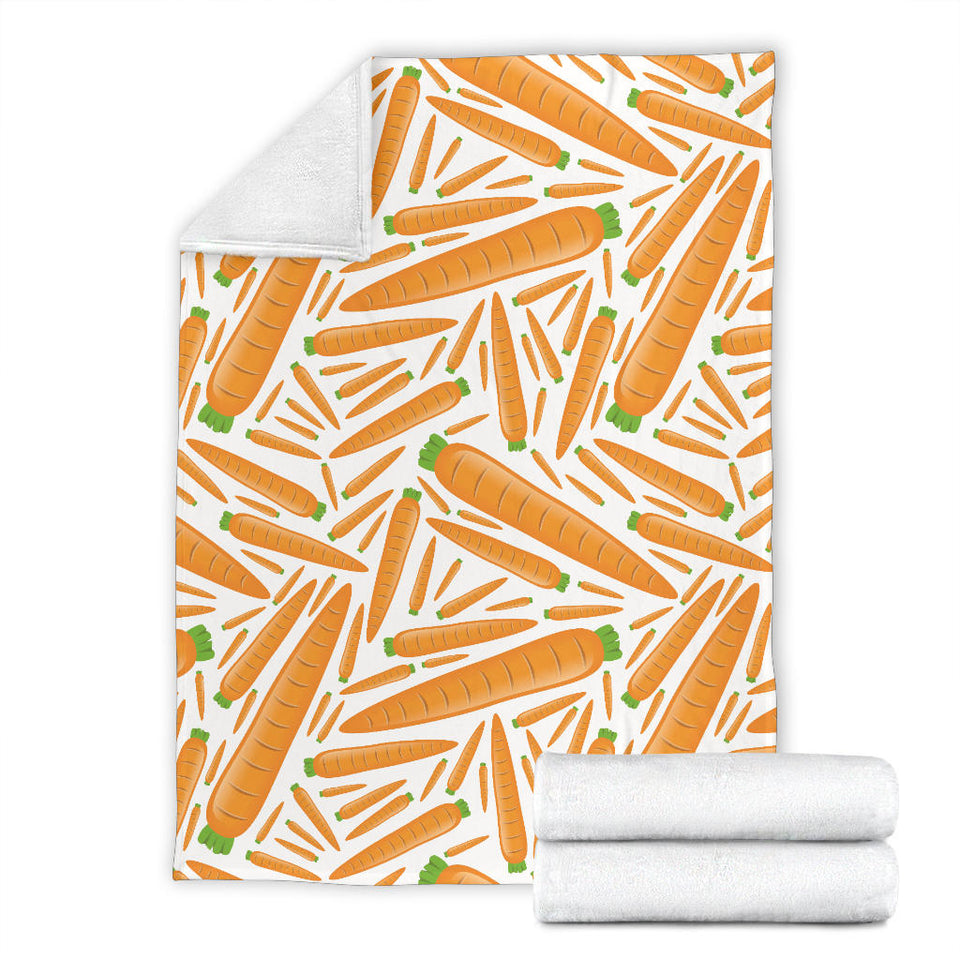 Carrot Pattern Print Design 02 Premium Blanket