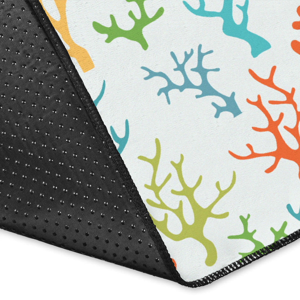 Coral Reef Pattern Print Design 02 Area Rug
