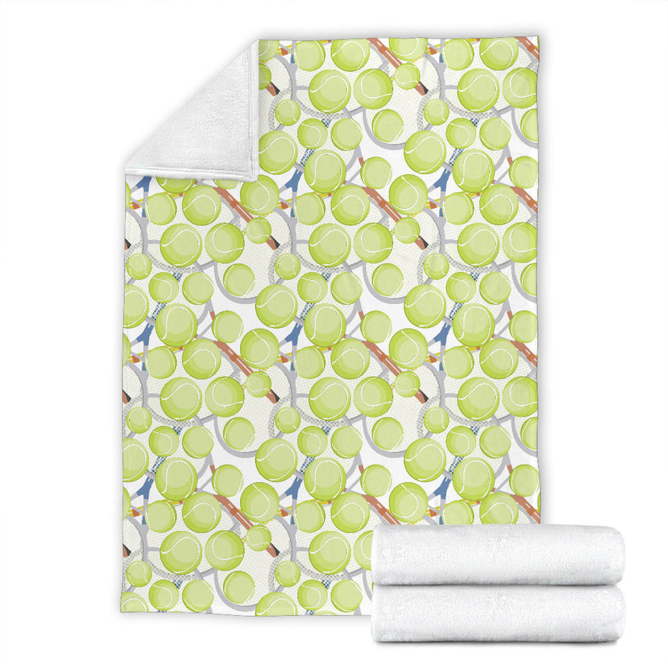 Tennis Pattern Print Design 01 Premium Blanket