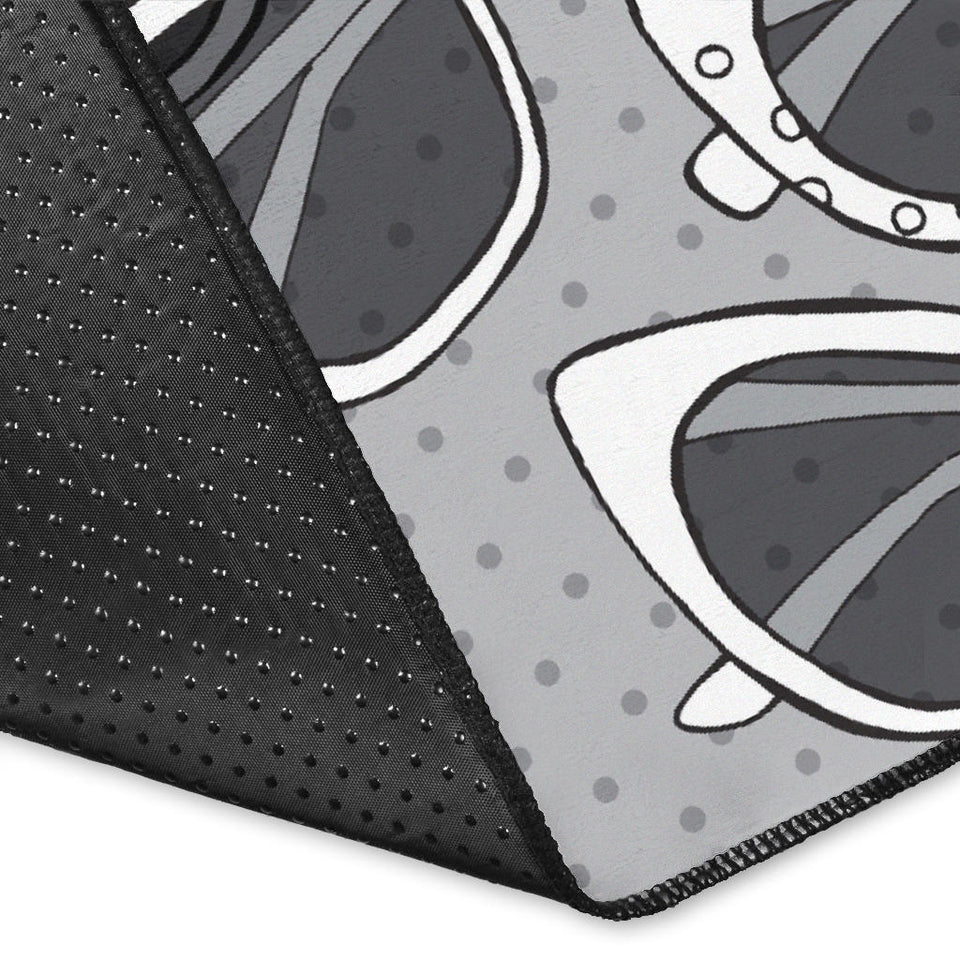 Sun Glasses Pattern Print Design 04 Area Rug