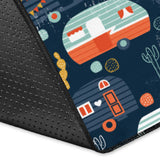 Camper Van Pattern Print Design 05 Area Rug