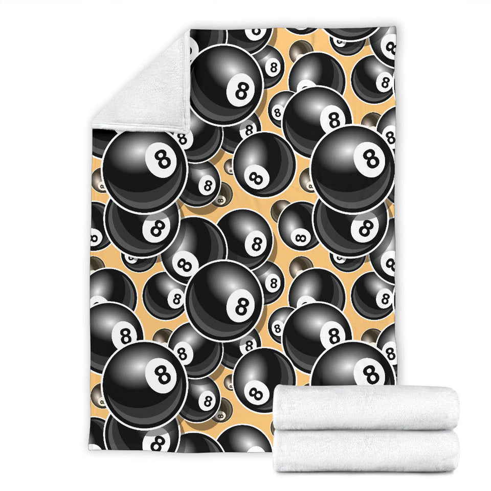 Billiard Ball Pattern Print Design 04 Premium Blanket