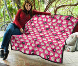 Guinea Pig Pattern Print Design 01 Premium Quilt