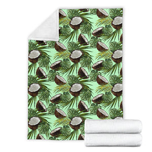 Coconut Pattern Print Design 02 Premium Blanket