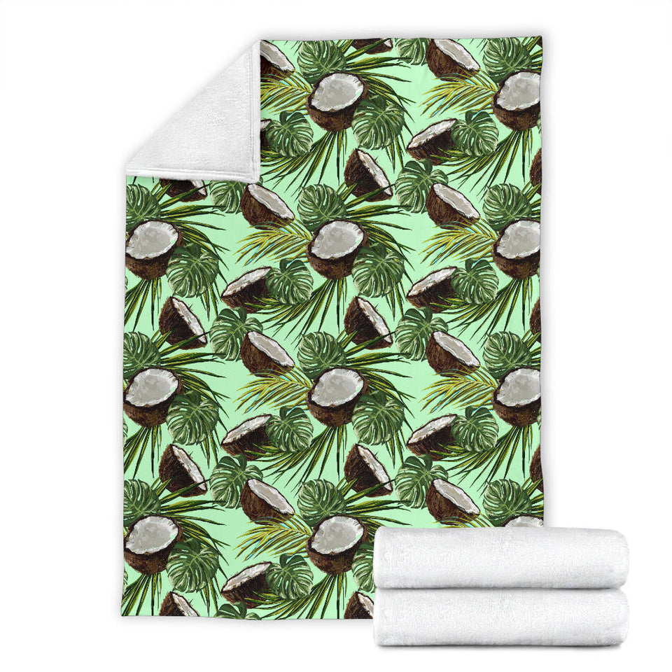 Coconut Pattern Print Design 02 Premium Blanket