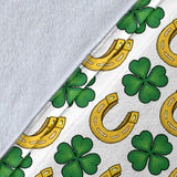Horseshoes Pattern Print Design 04 Premium Blanket