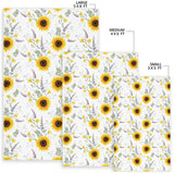 Beautiful Sunflowers Pattern Area Rug