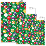 Billiard Ball Pattern Print Design 02 Area Rug