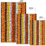 Egypt Hieroglyphics Pattern Print Design 01 Area Rug