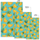 Banana Palm Leaves Pattern Background Area Rug